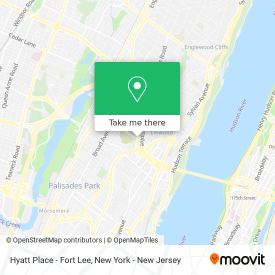 Mapa de Hyatt Place - Fort Lee