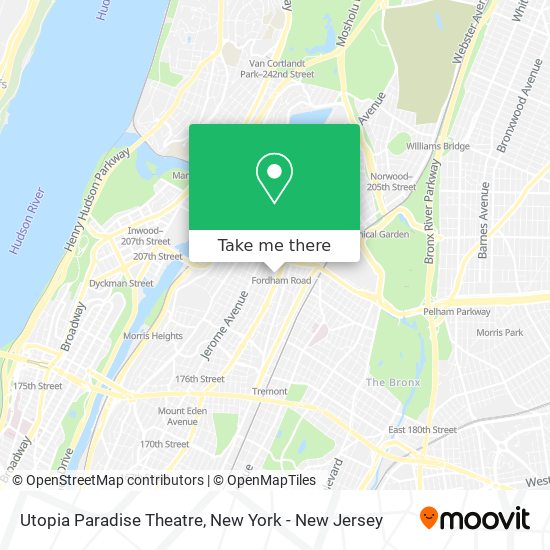 Mapa de Utopia Paradise Theatre