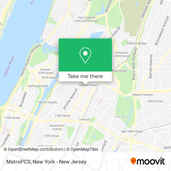 MetroPCS map