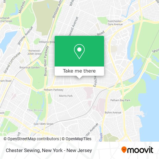 Mapa de Chester Sewing