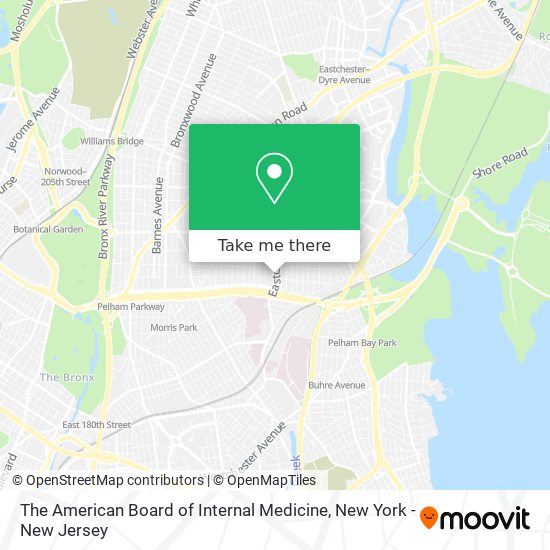 The American Board of Internal Medicine map