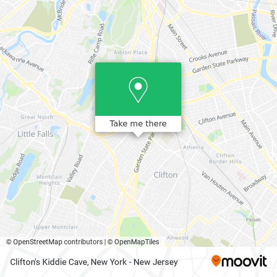 Clifton's Kiddie Cave map