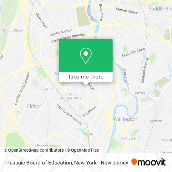 Mapa de Passaic Board of Education