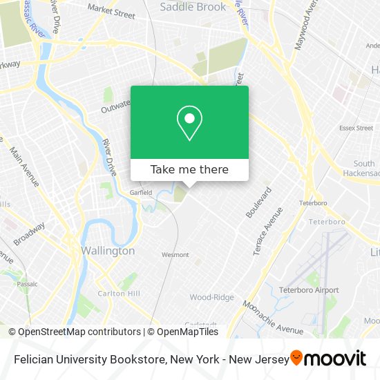 Mapa de Felician University Bookstore