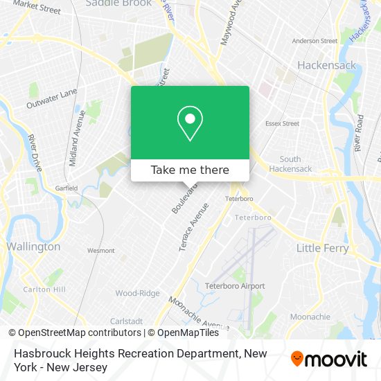 Mapa de Hasbrouck Heights Recreation Department