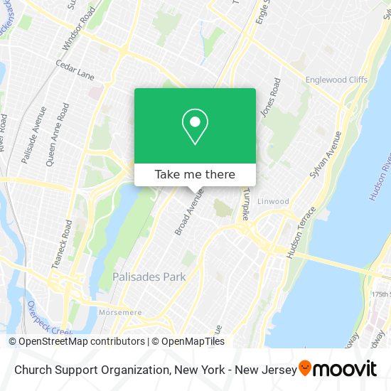 Church Support Organization map