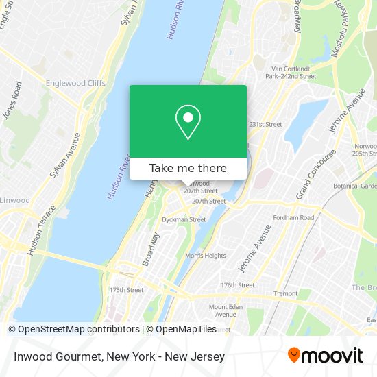 Mapa de Inwood Gourmet