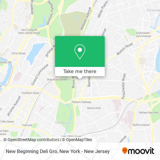 Mapa de New Beginning Deli Gro