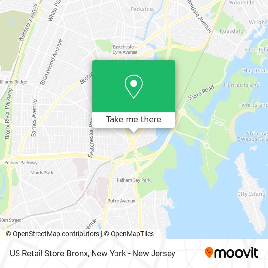 Mapa de US Retail Store Bronx