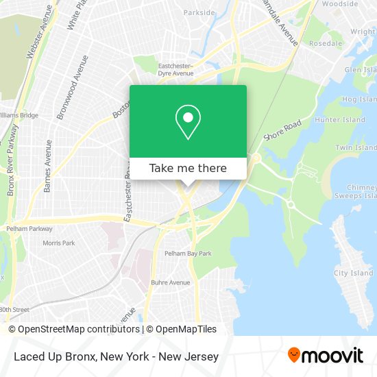 Mapa de Laced Up Bronx