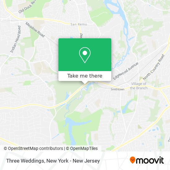 Mapa de Three Weddings