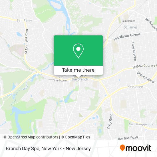 Branch Day Spa map