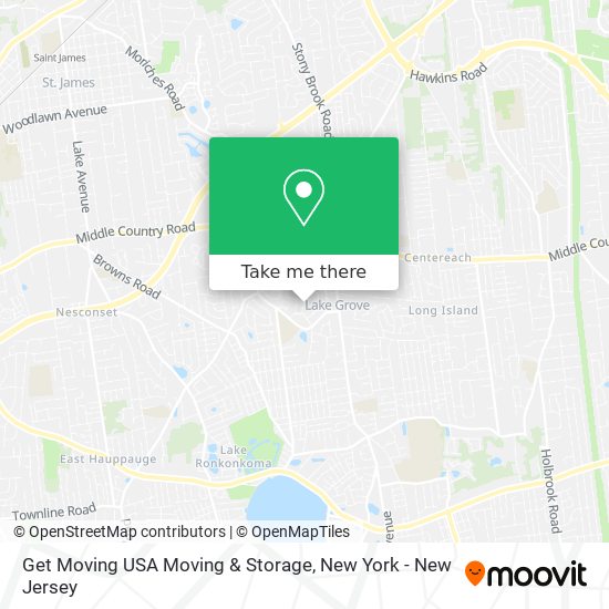 Mapa de Get Moving USA Moving & Storage