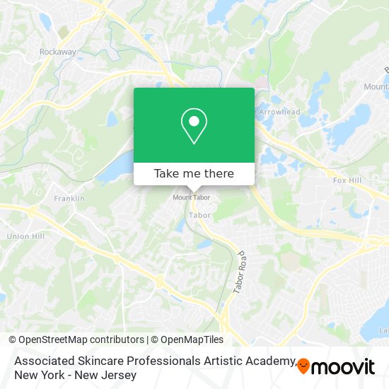 Associated Skincare Professionals Artistic Academy map