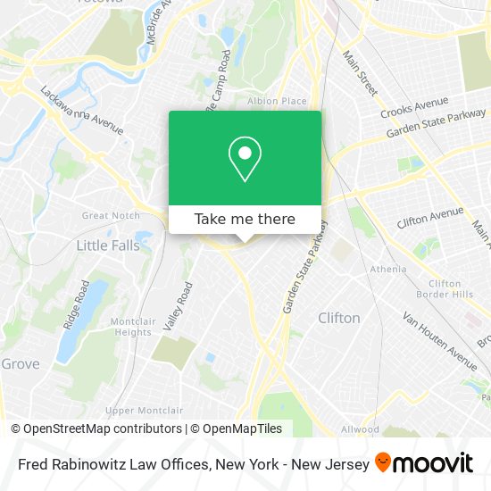 Fred Rabinowitz Law Offices map
