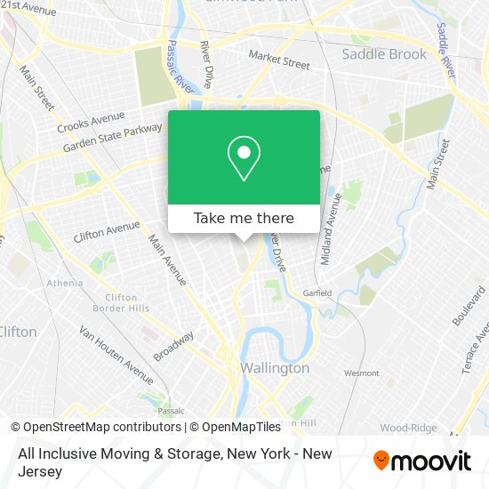 Mapa de All Inclusive Moving & Storage