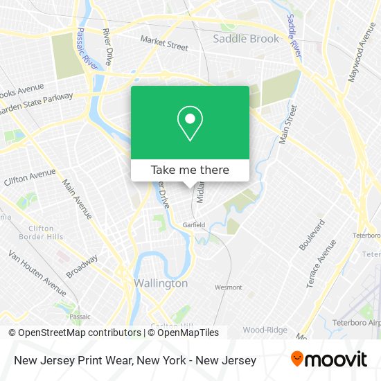 New Jersey Print Wear map