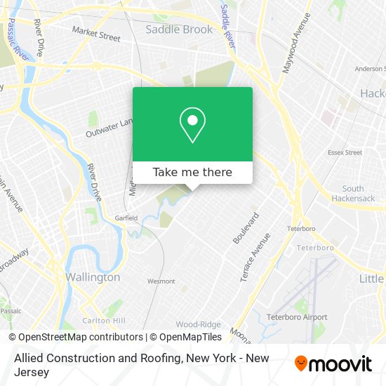 Allied Construction and Roofing map