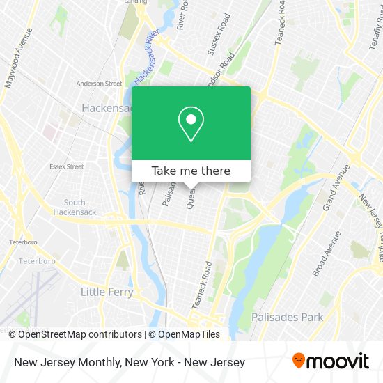 New Jersey Monthly map