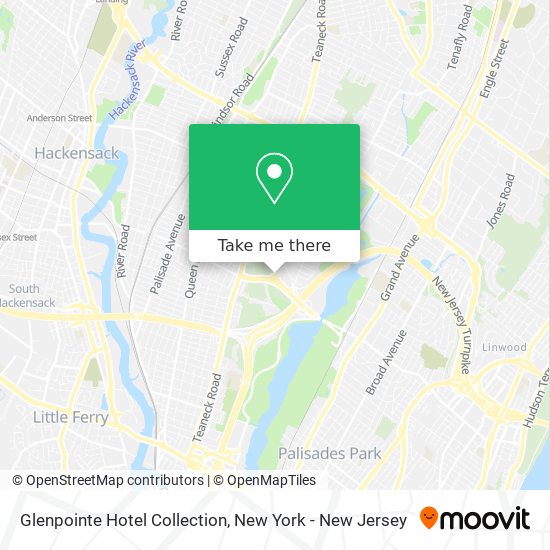 Glenpointe Hotel Collection map