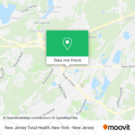 New Jersey Total Health map