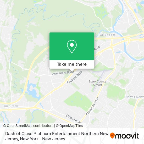 Dash of Class Platinum Entertainment Northern New Jersey map