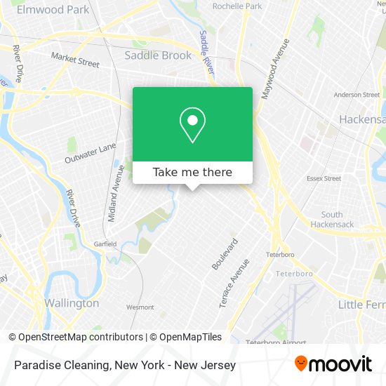 Paradise Cleaning map