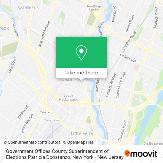 Government Offices County Superintendent of Elections Patricia Dcostanzo map