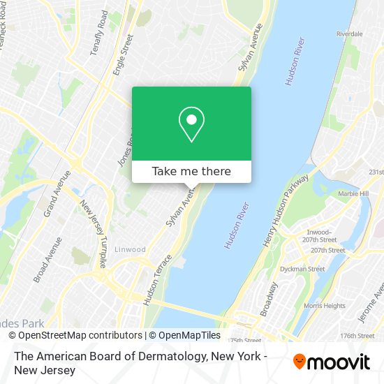 Mapa de The American Board of Dermatology