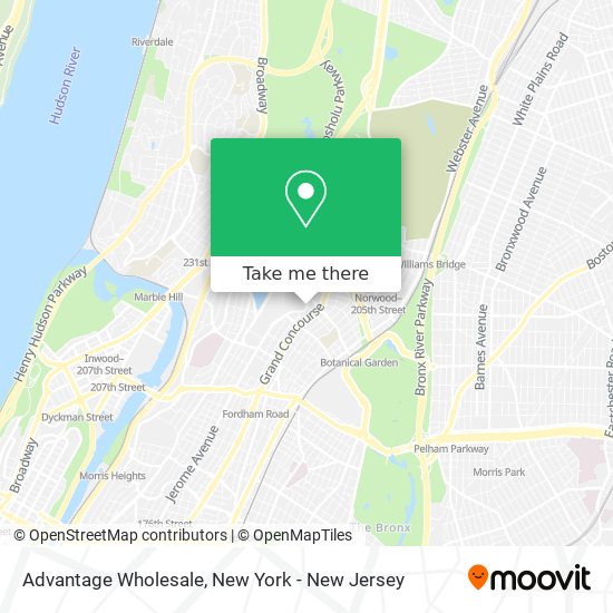 Advantage Wholesale map