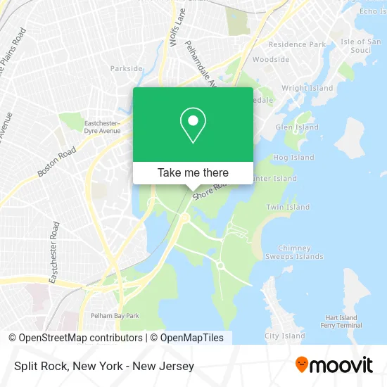 Split Rock map
