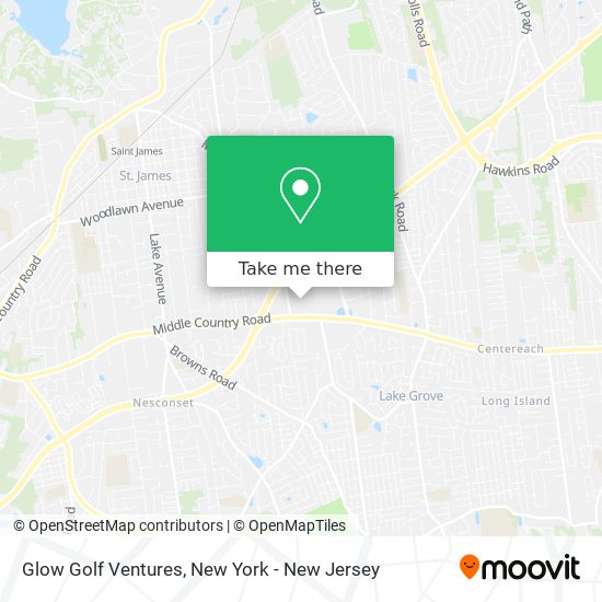 Glow Golf Ventures map