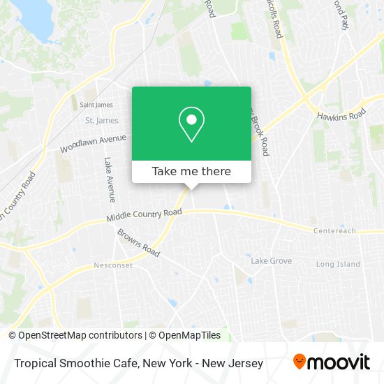 Mapa de Tropical Smoothie Cafe