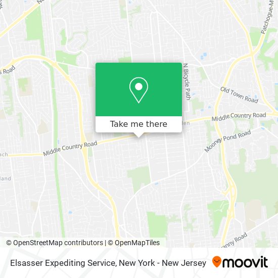 Elsasser Expediting Service map