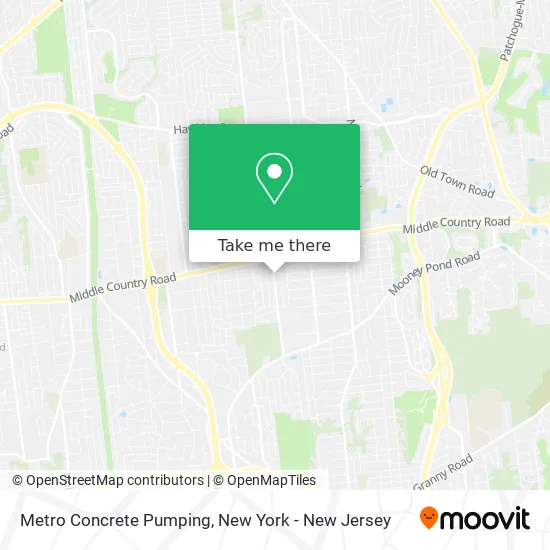 Metro Concrete Pumping map