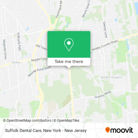 Suffolk Dental Care map