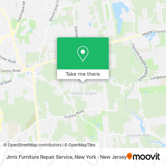 Jim's Furniture Repair Service map