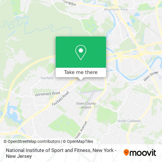 National Institute of Sport and Fitness map