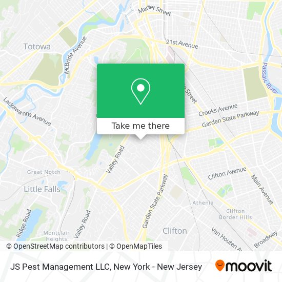 Mapa de JS Pest Management LLC