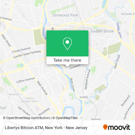 Mapa de Libertyx Bitcoin ATM