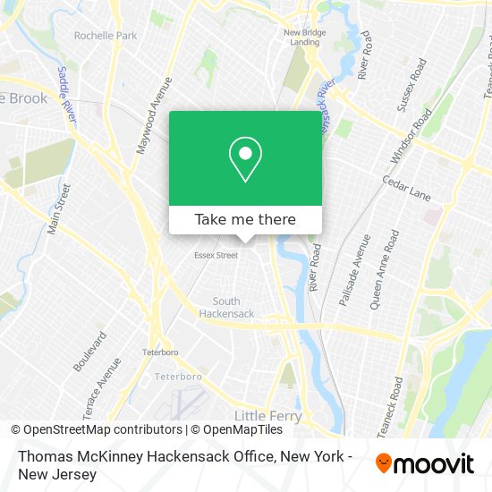 Mapa de Thomas McKinney Hackensack Office