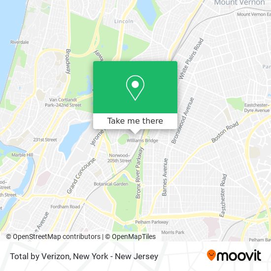 Total by Verizon map