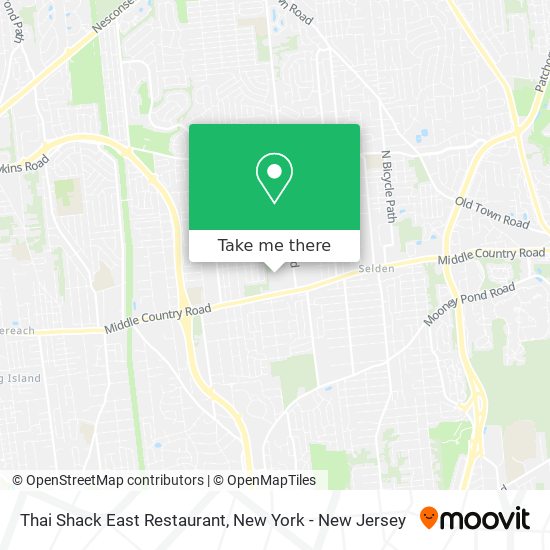 Mapa de Thai Shack East Restaurant