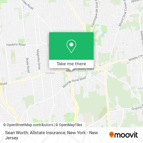 Sean Worth: Allstate Insurance map