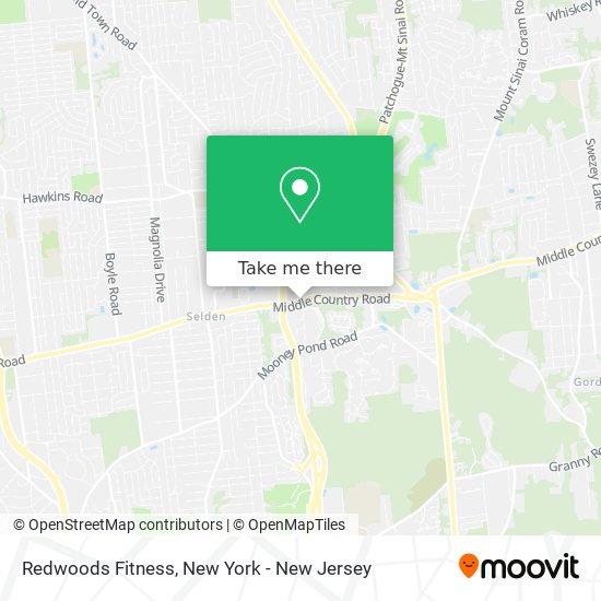 Redwoods Fitness map