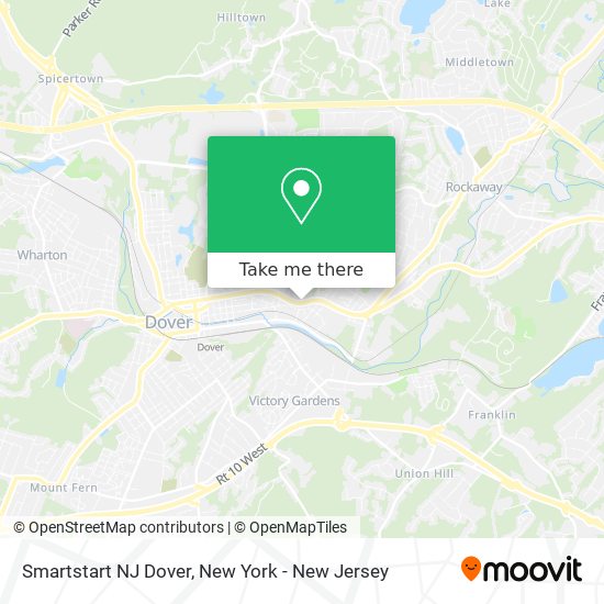 Smartstart NJ Dover map