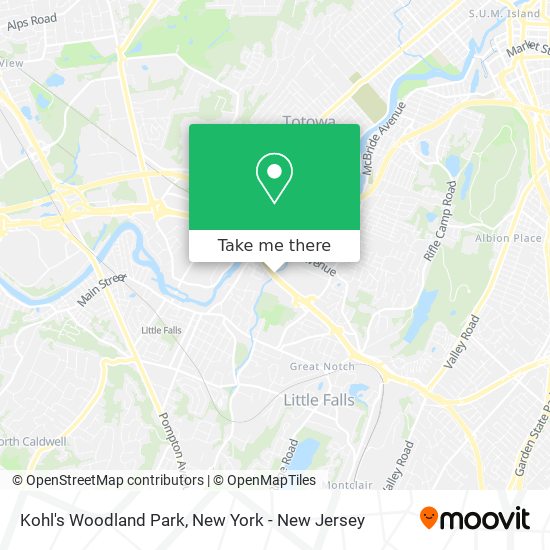 Kohl's Woodland Park map