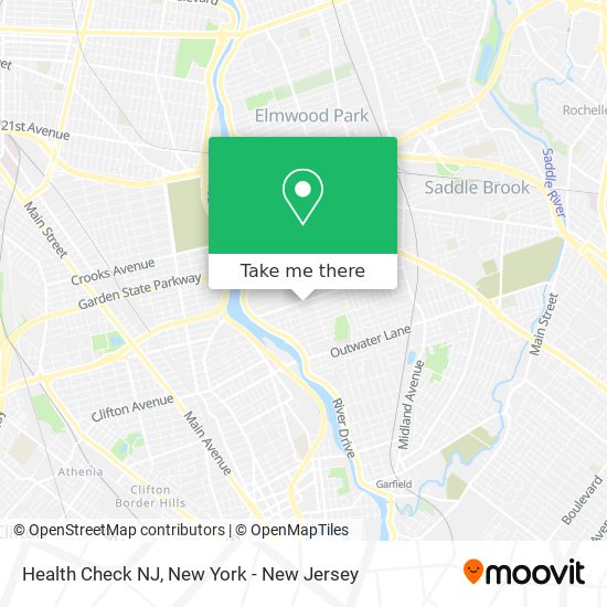 Health Check NJ map