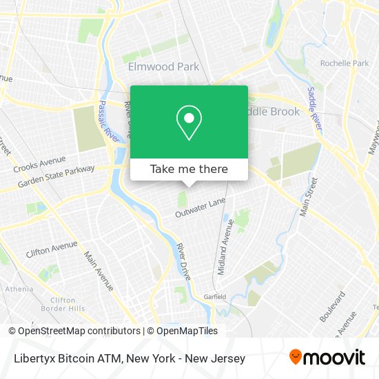 Mapa de Libertyx Bitcoin ATM