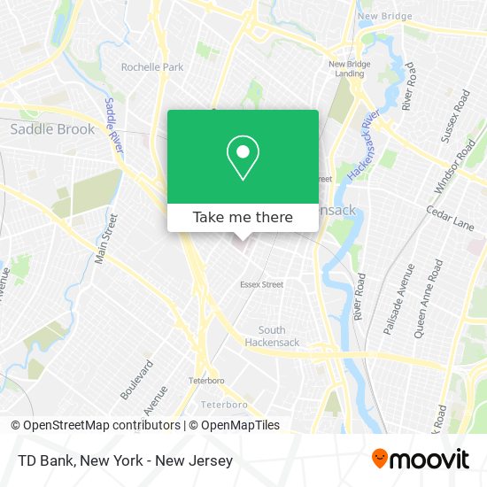 TD Bank map